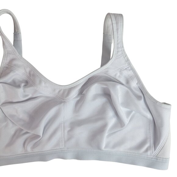 Playtex 18 Hour Wirefree Bra White 44DD Active Breathable Comfort Straps #4159 - Picture 2 of 9
